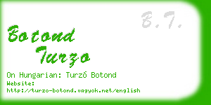 botond turzo business card